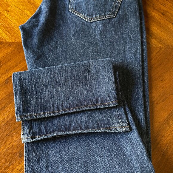 Vintage Mens Levis 501 Original Straight Leg Button Fly Denim Jeans 38x32 - Picture 7 of 8